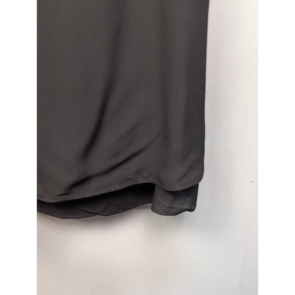 Massimo Dutti Strappy Tank Top Blouse Womens 2 Small Black Embroidered NWOT - Picture 6 of 8